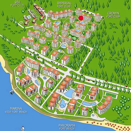 Sea View Panoramic Apartments, Fort Noks Crown Club Apartment Sveti Vlas