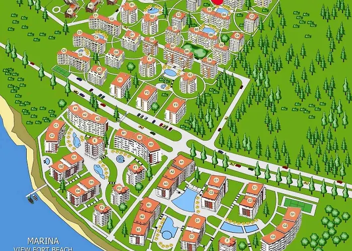 Sea View Panoramic Apartments, Noks Crown Club 公寓 圣弗拉斯